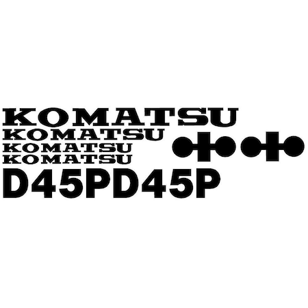 Aftermarket D45P Decal Set for Komatsu Dozer KOMD45PDECALSET